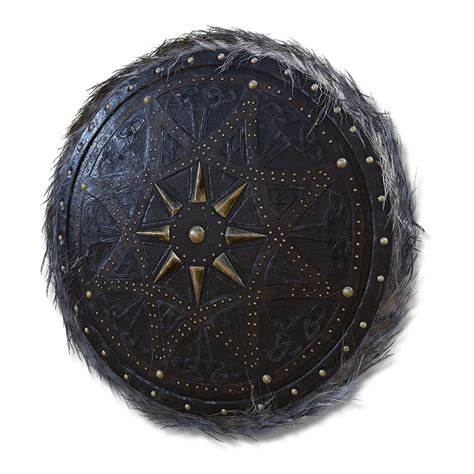 Leather shield .